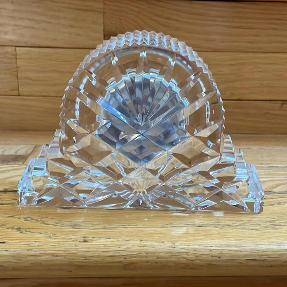 CCO PRICE 🔥🔥 NEW WATERFORD Crystal Mantle Desktop Clock - Picture 3 of 8